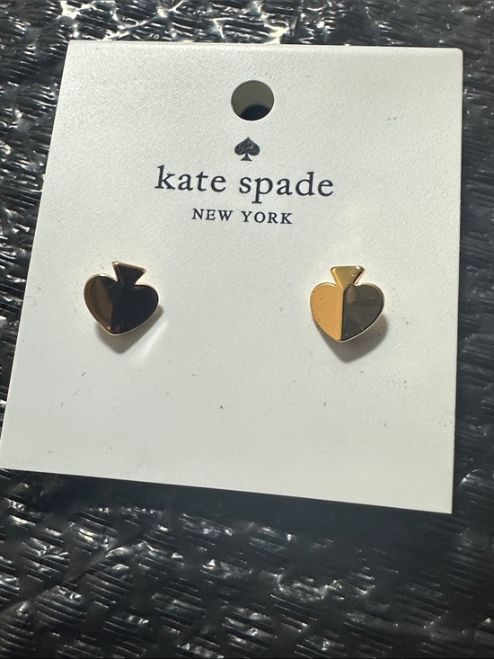 kate spade Jewelry - Kate Spade New York Gold Tone Heart Stud Earrings | Minimalist Love Heart Design